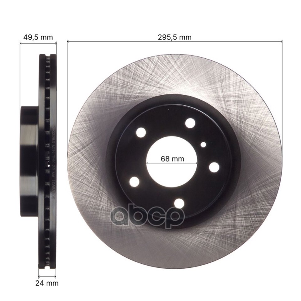 Диск тормозной (Перед) Nissan Teana 03-08 / Infiniti G35 02-07