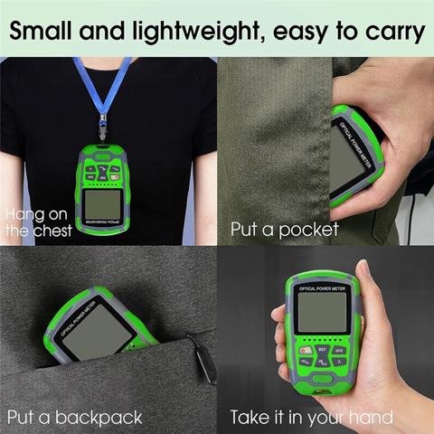 Перезаряжаемый портативный тестер волоконно-оптического кабеля с тестированием сети RJ45 MC70-VFL 30-километровый измеритель мощности волоконно-оптического кабеля