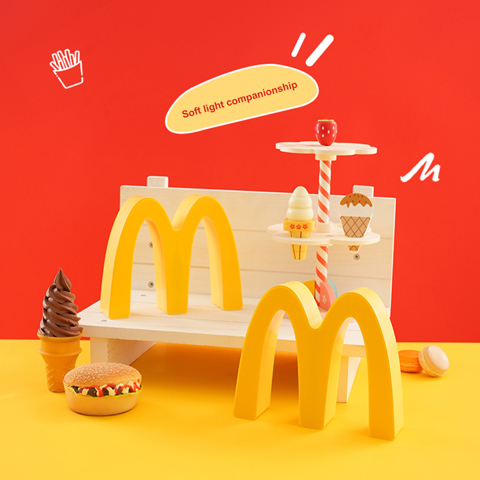 Желтая светодиодная прикроватная ночная лампа M-Note для декора детской комнаты