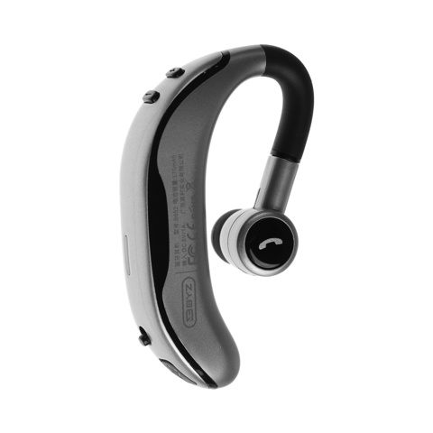 2 шт. Bluetooth-Гарнитура для телефона BYZ B652, микрофон, ВТ 5.0, 170 мАч, серебристая