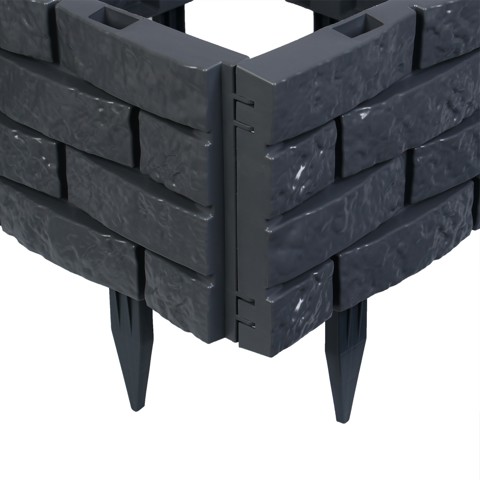 2 шт. Грядка пластиковая, 4 секции, 45x45x20 см, цвет графит