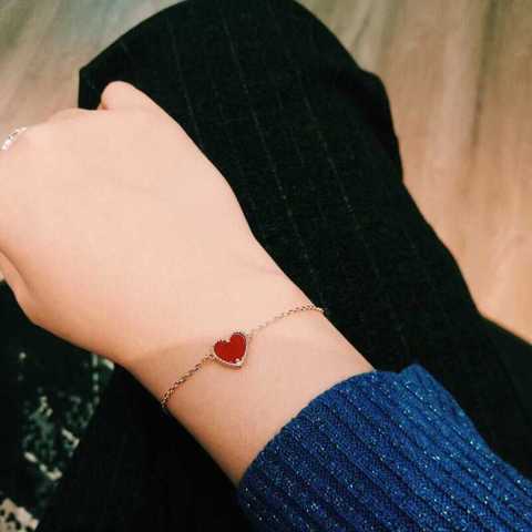 копия 1: 1 Высококачественная реплика браслета Van Cleef & Arpels в форме сердца, оригинального качества, сопоставимая с подлинн