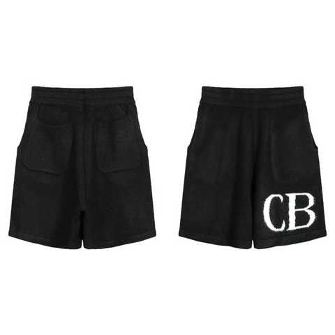 Мужские Шорты Cole Buxton CB С МиниМалистичныМ Логотипом В Виде Букв Жаккардовой Вязкой И Шнурком Свободные Повседневные