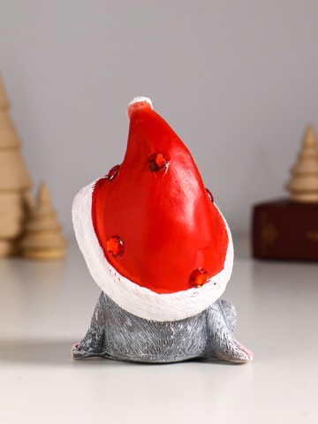 3 шт. Фигурка полистоун 'Мышонок новогодний', 11x7.5x8.5 см