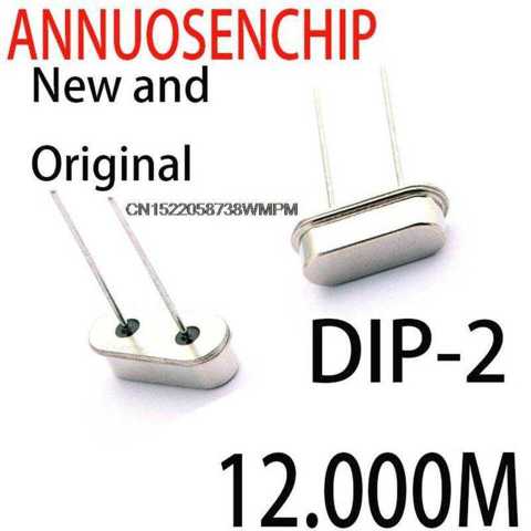 100PCS New And Original Crystal Oscillator HC-49S DIP-2 3.579545M 4.000M 4.096M 6.000M 7.3728M 8.000M 10.000M 11.0592M 12.000M