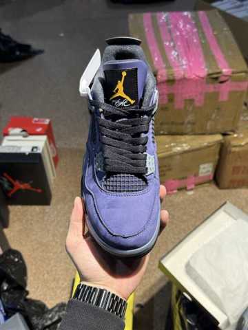 XS версия интерпретирует сильнейшее четвертое поколение Air Jordan 4 Rare Air Laser черный серый топ уровень производства Обувь 
