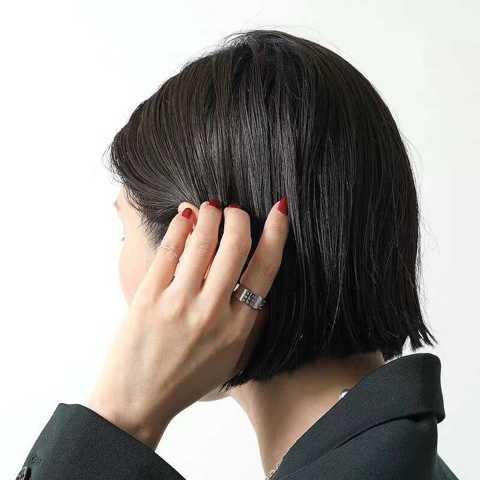Широкое кольцо с цифровым логотипом MM6, минималистское, от Margiela, парные кольца для влюбленных.