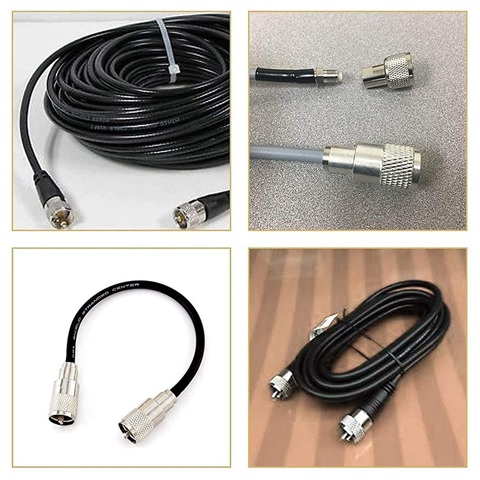 10 Упаковок разъемов для пайки UHF/PL-259 с редуктором для коаксиального кабеля RG8X, RG88, RG59, LMR-400, RG-213