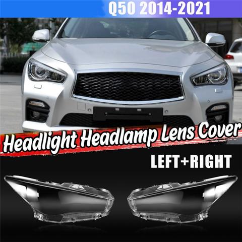 Крышка лампы переднего правого головного света Прозрачное стекло фары для Infiniti Q50 2014-2021