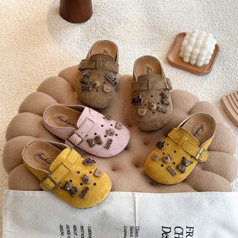 Детские закрытые перфорированные полусандалии Birkenstock 2025 Лето Новые д