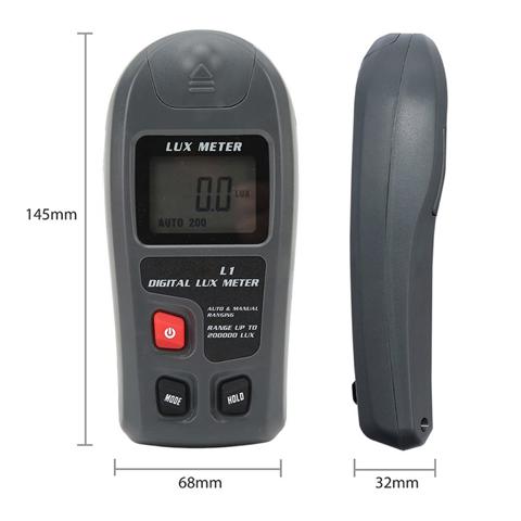 Высокоточный цифровой измеритель Цифровой измеритель освещенности Измеритель яркости люмена Автоматически выключается