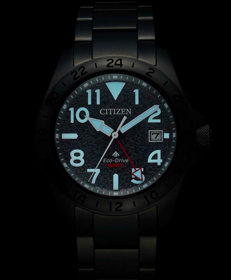 Мужские часы Citizen Promaster Land Eco-Drive GMT 200M BJ7150-50E