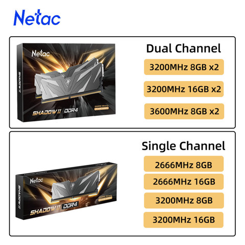 Netac shadow ii 32gb ddr4 3200mhz - купить недорого | AliExpress
