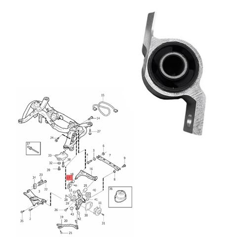 31277898 Rear Right Axle Control Arm Bushing Retainer for XC90 2003-2016 Upper Control Arm Mounitng Bush Bracket