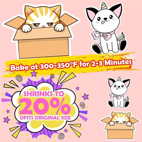 Набор брелоков с термоусадочной бумагой + аксессуары, комплект термоусадочной пластиковой пленки из термоусадочной пленки для творчества/колец/брелоков