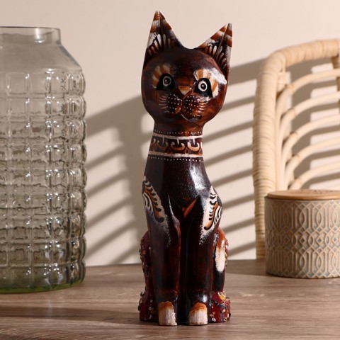 3 шт. Сувенир 'Кошка', 30 см, дерево