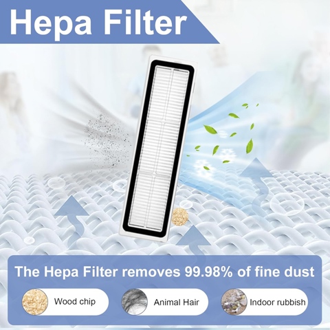 Набор аксессуаров для робота-пылесоса Dreame D9 / D9 Max / L10 Pro, Роликовые щетки, Фильтры, Накладки для швабры, Боковые щетки