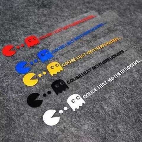 Персональная Наклейка Отражающая Автомобиля Pac-Man Кузова Забавная Для Милый Декор На Лобовое Стекло