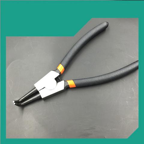 Набор плоскогубцев для снятия стопорного кольца Инструмент для установки внутреннего наружного кольца с прямым/ изогнутым наконечником Прецизионный подпружиненный инструмент