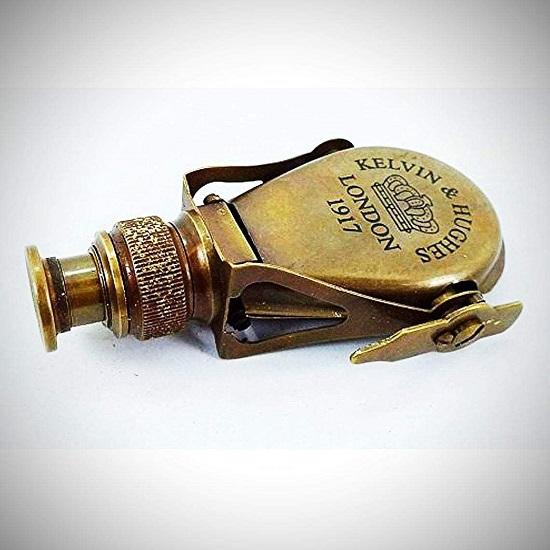 

10,16 см ручной работы металлический монокуляр латунный карманный монокуляр складной металлический телескоп