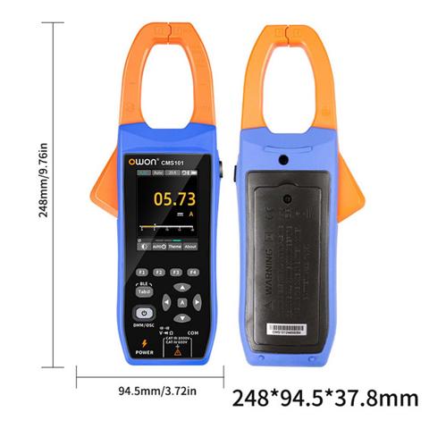 Цифровой осциллограф Owon CMS101 1000A AC/DC Clamp Meter с многофункциональным тестером регистрации по Bluetooth