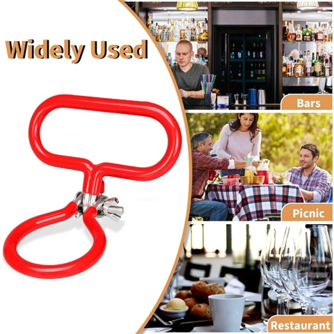 4шт Необходимых аксессуаров для ферментации вина, Регулируемые переносные ручки для стеклянных бутылей, Сверхпрочные