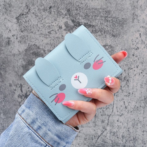 Cartoon coin purse Кошелек Женщин Новый СтуденчеСкий КоротКий Монетный Миниатюрный Милый КошелеК КомпаКтный 70% Off Большой Емко