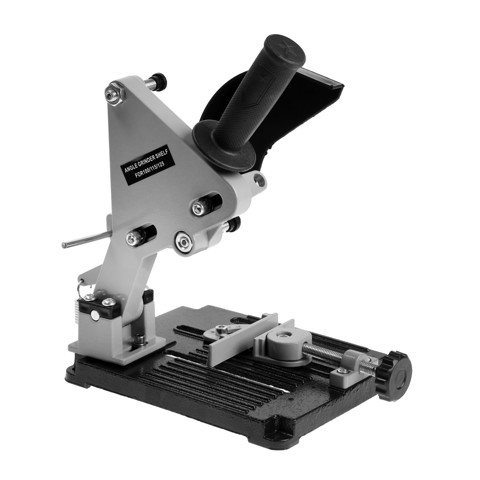 Стойка для УШМ ТУНДРА, d100-125 мм, угловые тиски 45, платформа из чугуна