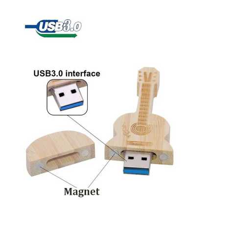 10/20/50 Шт. USB 3.0 Для Гитары Деревянная КоробКа Креативные Свадебные Подарки Флешка С Бесплатным Логотипом 32GB 64GB 128GB