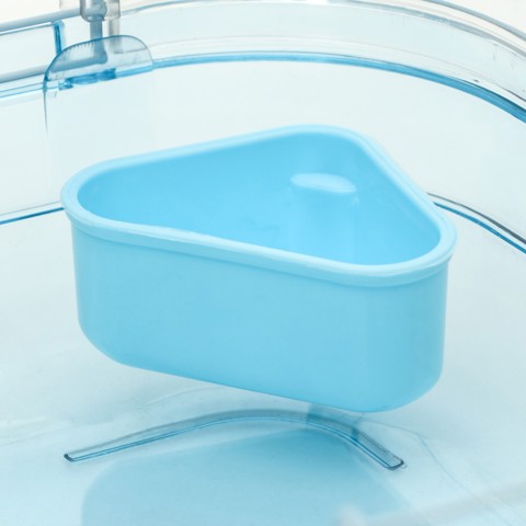 Клетка для грызунов с туннелем и наполнением, 32x31x39 см, голубая