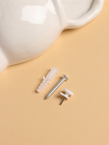 2 шт. Декор настенный-ваза, панно TAKE IT EASY 'Ракушка', 28x10.3 см, белый