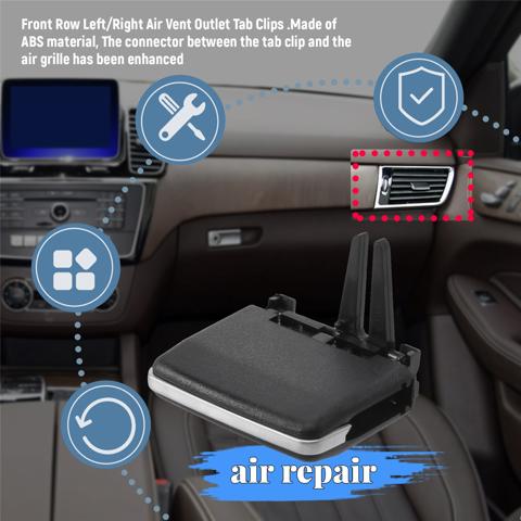 Передние левые и правые решетки вентиляционных отверстий для Mercedes Benz, Передние решетки вентиляции, зажим для W166 Ml Gle Class X166 Gl Gls Class