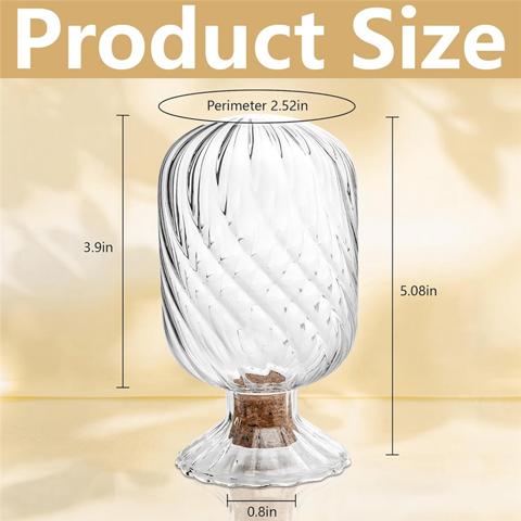 2 Комплекта спичечных коробков в форме спирали, Стеклянный футляр для спичек длиной 4 дюйма, Перевернутая банка для спичек, В комплект не входят спички