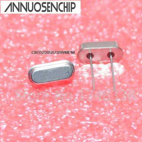 100PCS New And Original Crystal Oscillator HC-49S DIP-2 3.579545M 4.000M 4.096M 6.000M 7.3728M 8.000M 10.000M 11.0592M 12.000M