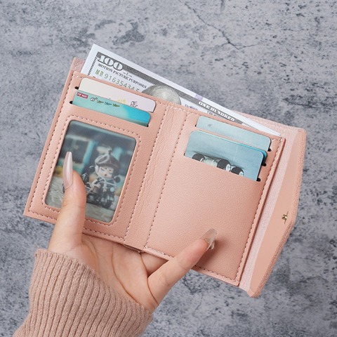 Cartoon coin purse Новый Модный Маленький Женский КошелеК КоротКий Тонкий СтуденчеСкий КорейсКий Милый Мини-держатель Карт Для Ж