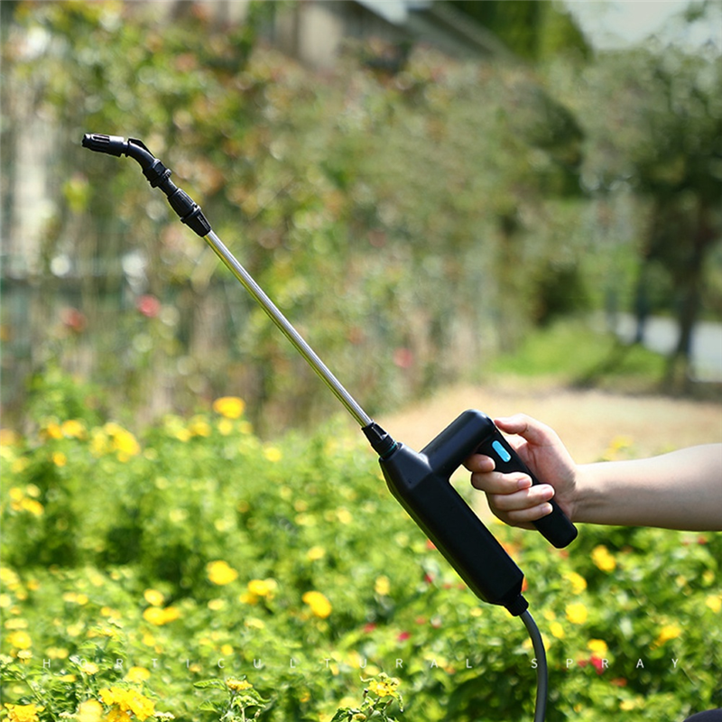 

Электрический опрыскиватель, Аккумуляторный опрыскиватель, Телескопический опрыскиватель для сада и огорода, 2 насадки и шланг длиной 5 м, Перезаряжаемый опрыскиватель для воды