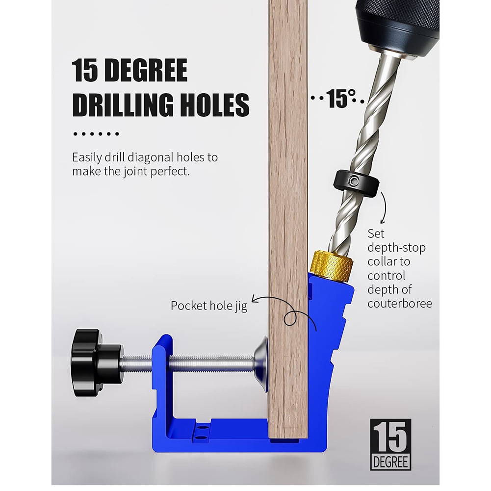 

Набор для карманных отверстий "Pocket Hole Jig Kit"