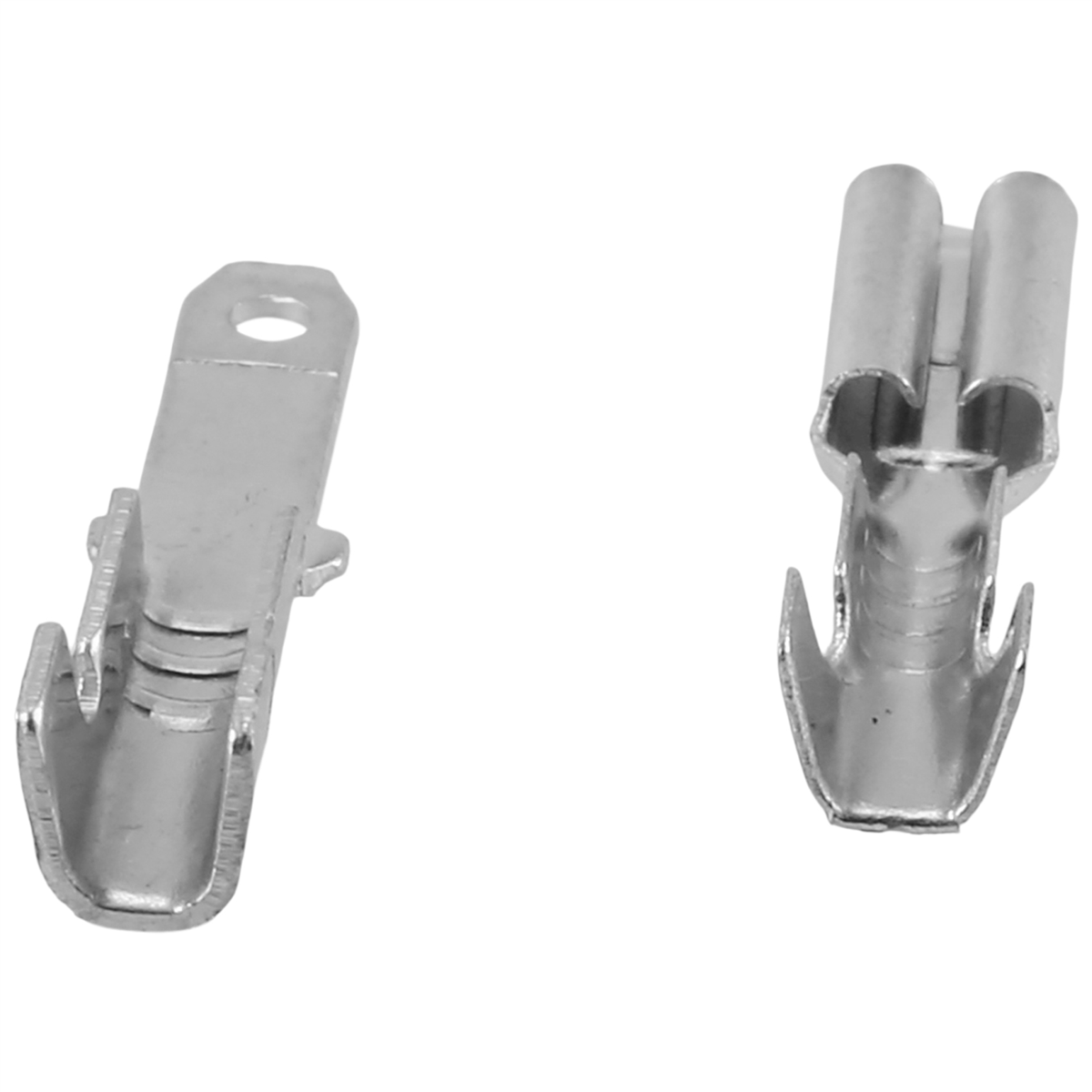 

200ШТ Мужские/женские обжимные клеммы Spade с электроизоляционной втулкой, Соединитель для обмотки провода, 2,8 ММ