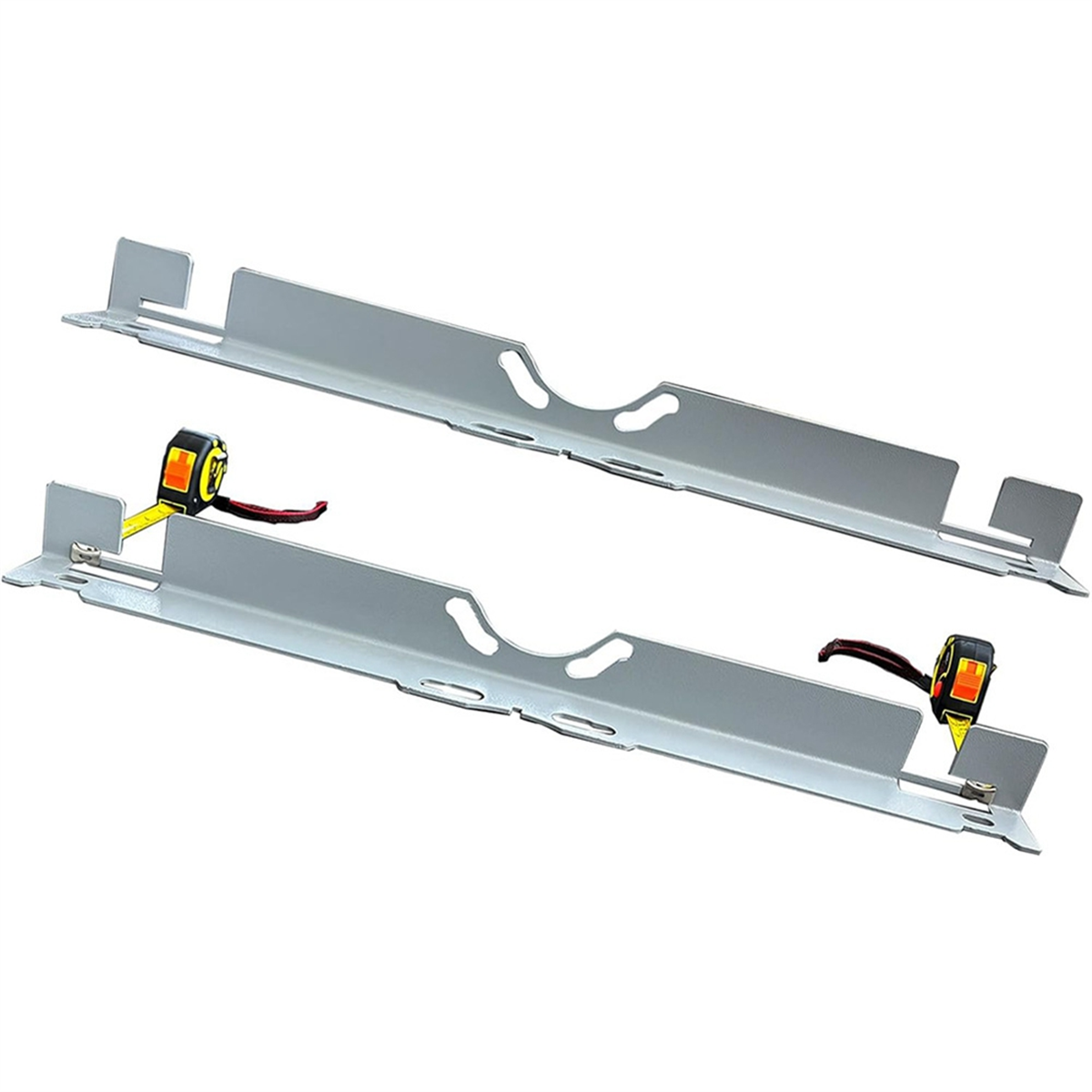 

Универсальный инструмент для выравнивания колес автомобиля Car Toe Board Инструмент для выравнивания колес с 2 рулетками для автомобиля SUV серебристого цвета