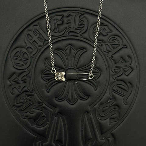 Chrome Hearts Ожерелье Серебряное Кулон Булавка КлассичесКий Стиль Высокое Качество Точная Копия Эксклюзивные Фото