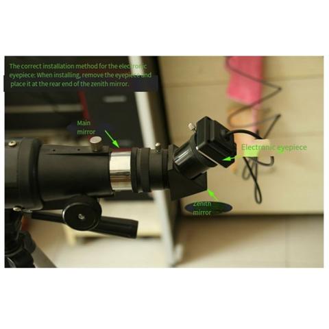 Электронный окуляр камеры Цветной CMOS для датчика изображения для астрофотографии USB-порт 800 000 пикселей, без драйверов