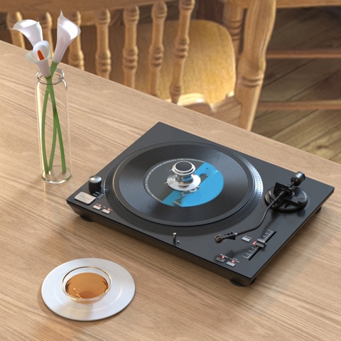 Для виниловых пластинок LP с диагональю 7/10/12 дюймов, Стабилизатор веса проигрывателя пластинок, Запчасти и аксессуары для проигрывателя граммофонов Черный