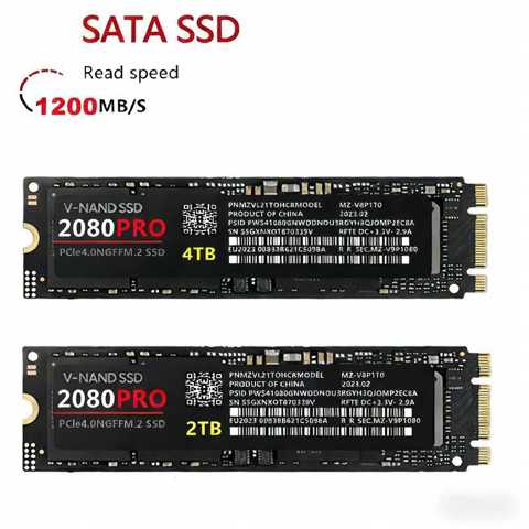 копия 1: 1 Кросс-бордерный популярный высокоскоростной M2 твердотельный накопитель 2080 PRONGFF с двумя портами SSD 2TB 4TB 1TB