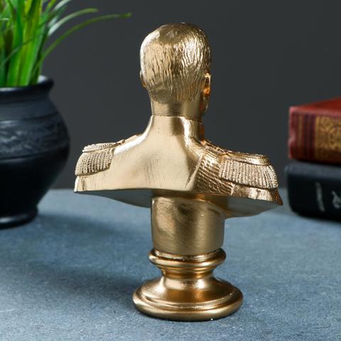 2 шт. Бюст 'Николай II', фигурка гипс под бронзу, 6x14x6 см