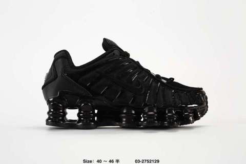 mens black nike shox clearance