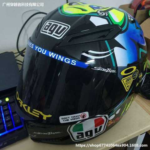 AGV K1 Изогнутый K3 Наклейка K5 Шлем На Полушлем Наклейка Полный DGL Отражающая Водонепроницаемая Для