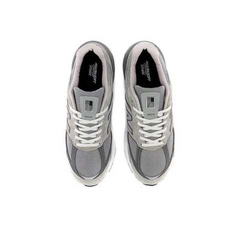 Original New Balance NB 990 V5/992 Classic Retro Mesh Leather Men's Shoes M990GL5 Grey And Sier
