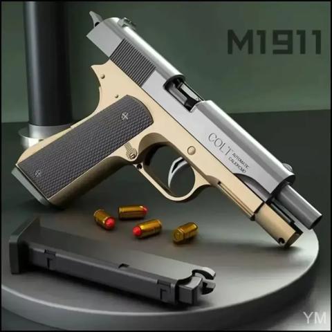 Автоматический страйкбольный пистолет Desert Eagle с автовыбросом гильз затворной задержкой подарок для мальчиков тактический пневматический пистолет 2026