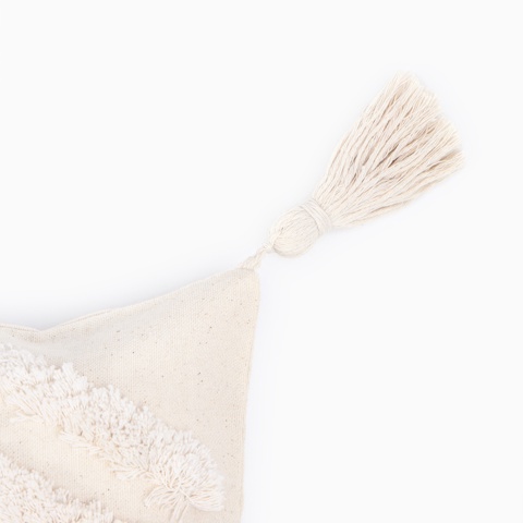 2 шт. Наволочка декоративная 'Этель' Бохо, 30х50 см, цвет молочный, 100 хлопок