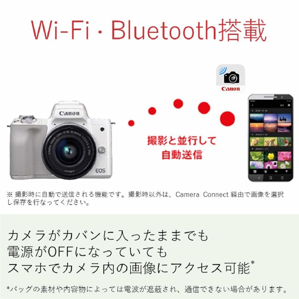 Беззеркальная камера Canon EOS Kiss M, комплект из двух объективов